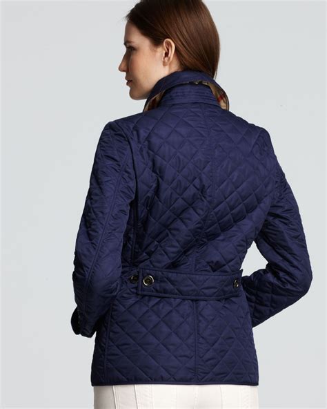 burberry brit copford quilted jacket sapphire blue|Burberry signatures for men.